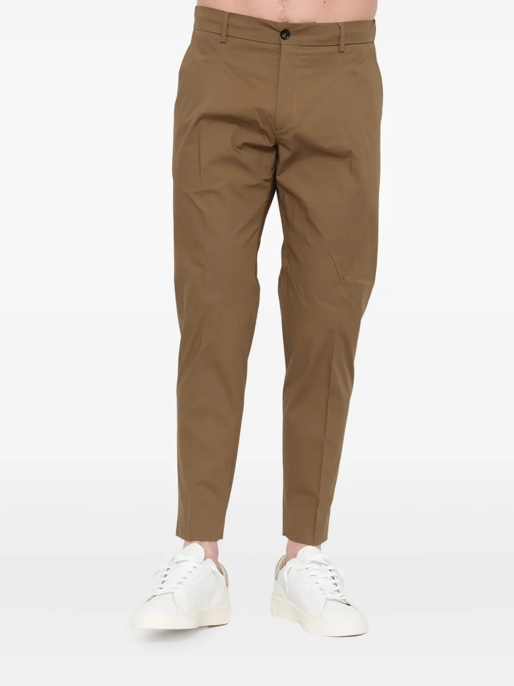 BE ABLE button-fastening trousers - Bruin