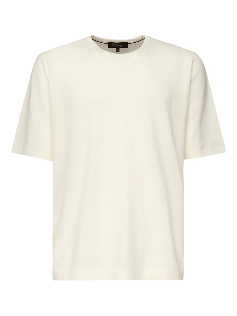 Loro Piana Katoenen T-shirt met korte mouwen Wit