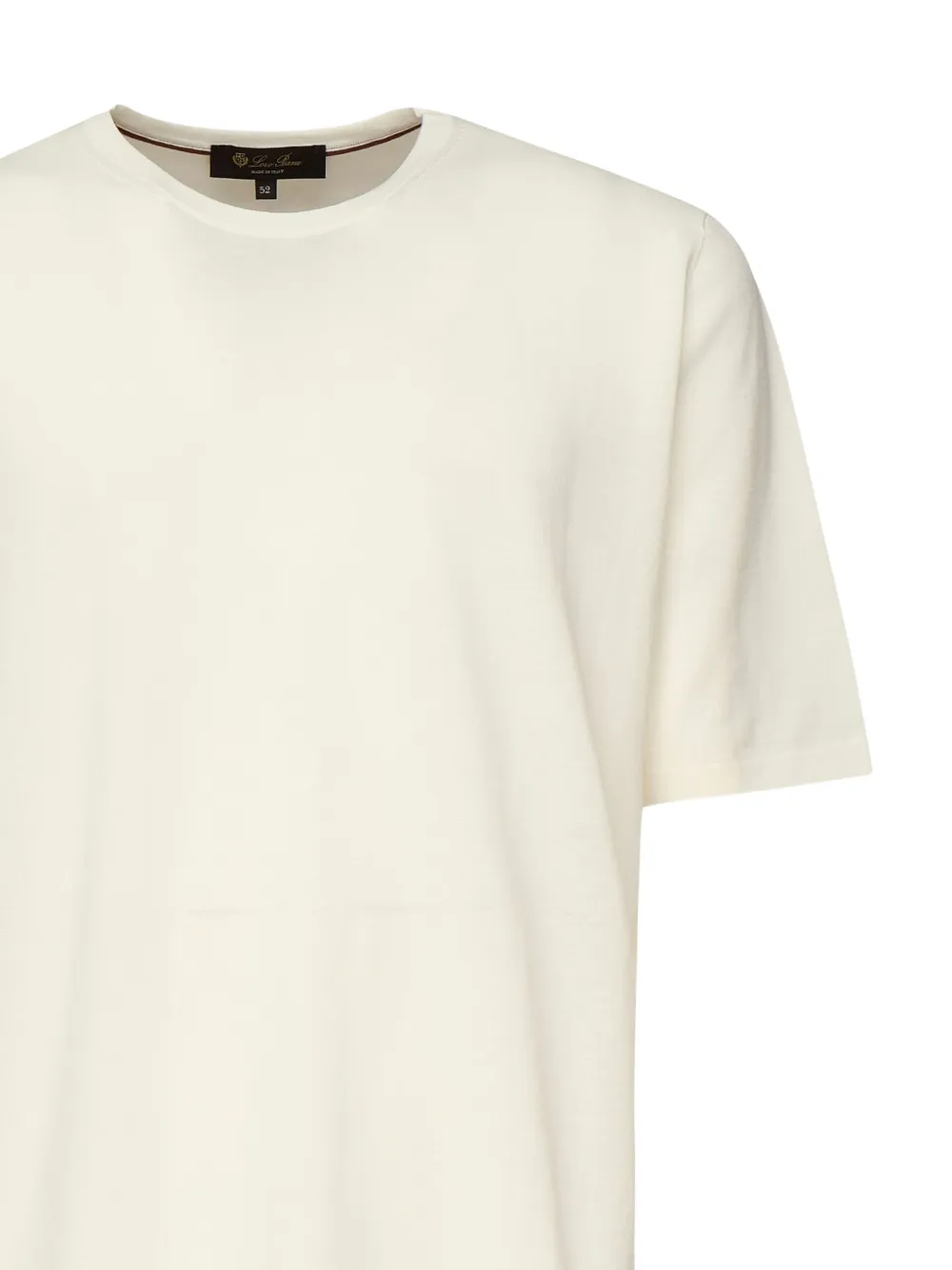 Loro Piana Katoenen T-shirt met korte mouwen Wit