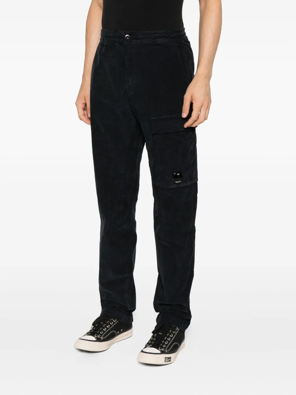 C.P. Company pocket-detail elasticated trousers Zwart