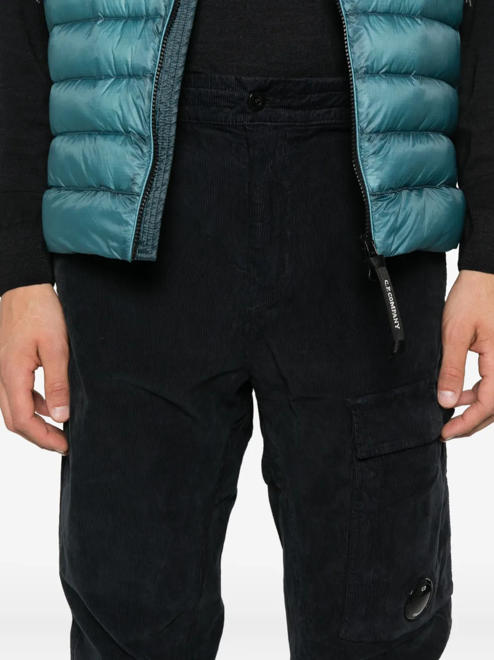 C.P. Company pocket-detail elasticated trousers Zwart