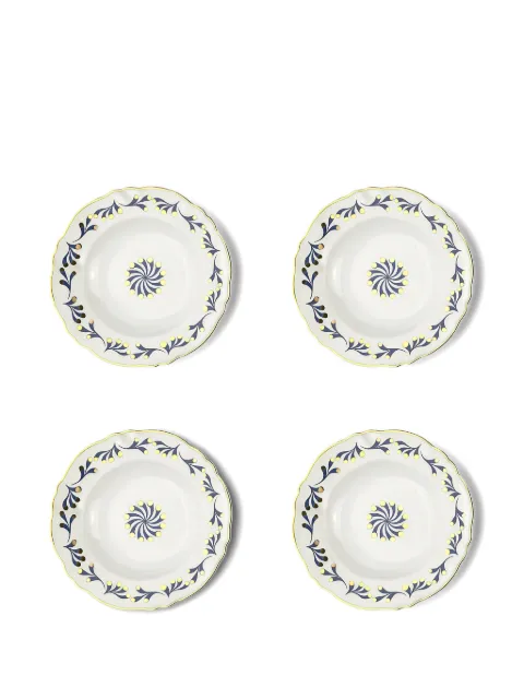 Bitossi Home marine-print deep plate (set of four)