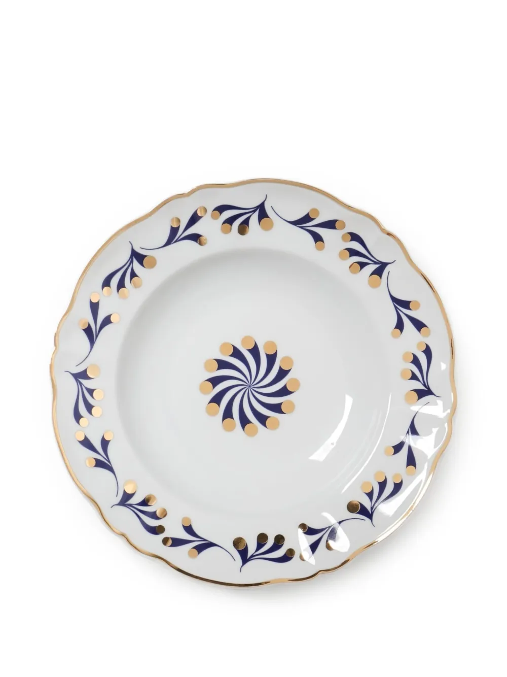 Bitossi Home Marine-print Deep Plate (set Of Four) In White