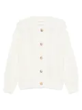 Closed crew-neck cardigan - Neutrals