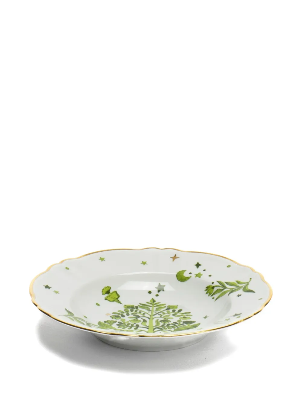 Bitossi Home Eden-print Deep Plate In White