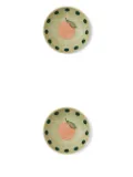 Bitossi Home fruit-print bowl (set of two) - Green
