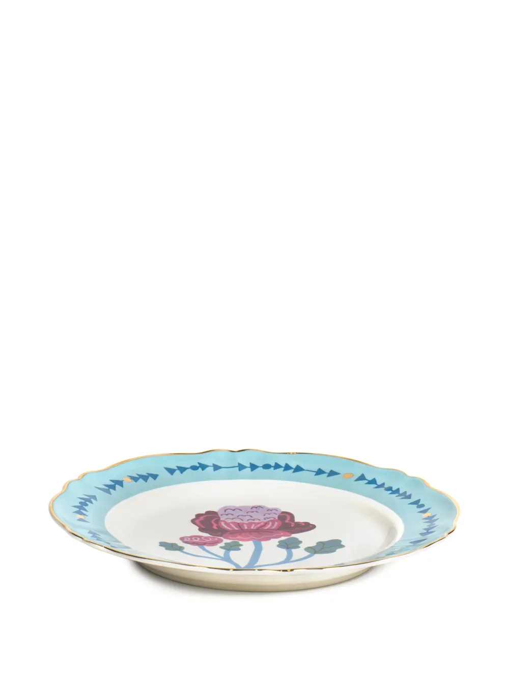 Bitossi Home Floral-print Plates (set Of Two) In Blue