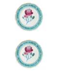 Bitossi Home floral-print plates (set of two) - White