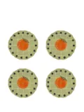 Bitossi Home printed plate (set of four) - Green