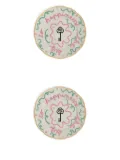 Bitossi Home Key-print plate (set of two) - White