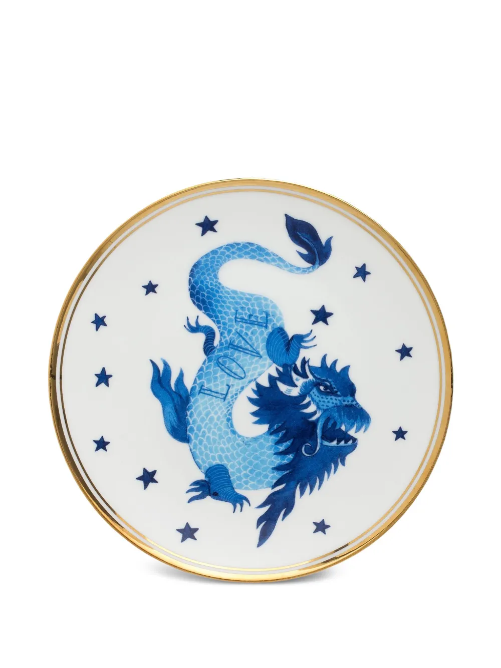 Bitossi Home Dragon-design Plates (set Of Four) In White