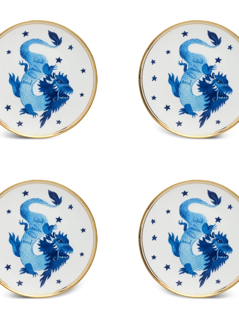 Bitossi Home dragon-design plates (set of four) | Tableware | Image 2
