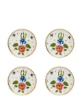 Bitossi Home eye-flower plates (set of four) - White