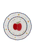Bitossi Home apple-print scalloped plates (set of two) - White