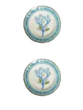 Bitossi Home floral-print rim plates (set of two) - Blue