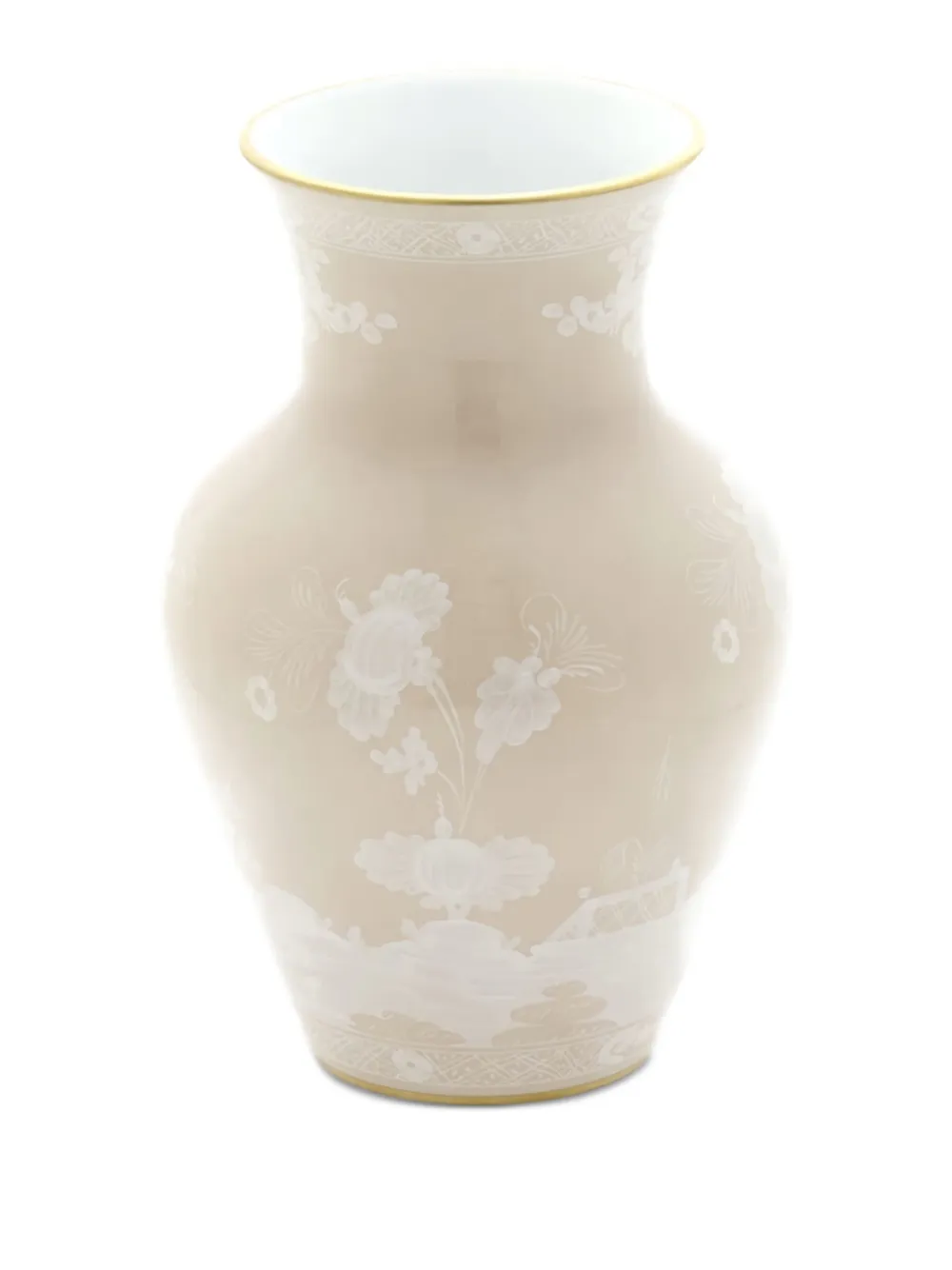  Ginori 1735 Oriente Italiano Meringa Vase - Neutrals 