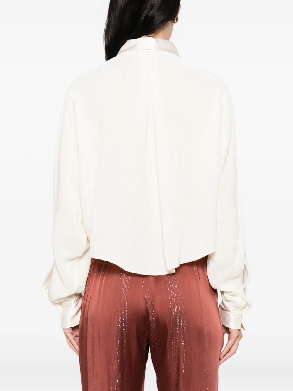 Forte Blouse met lange mouwen Beige