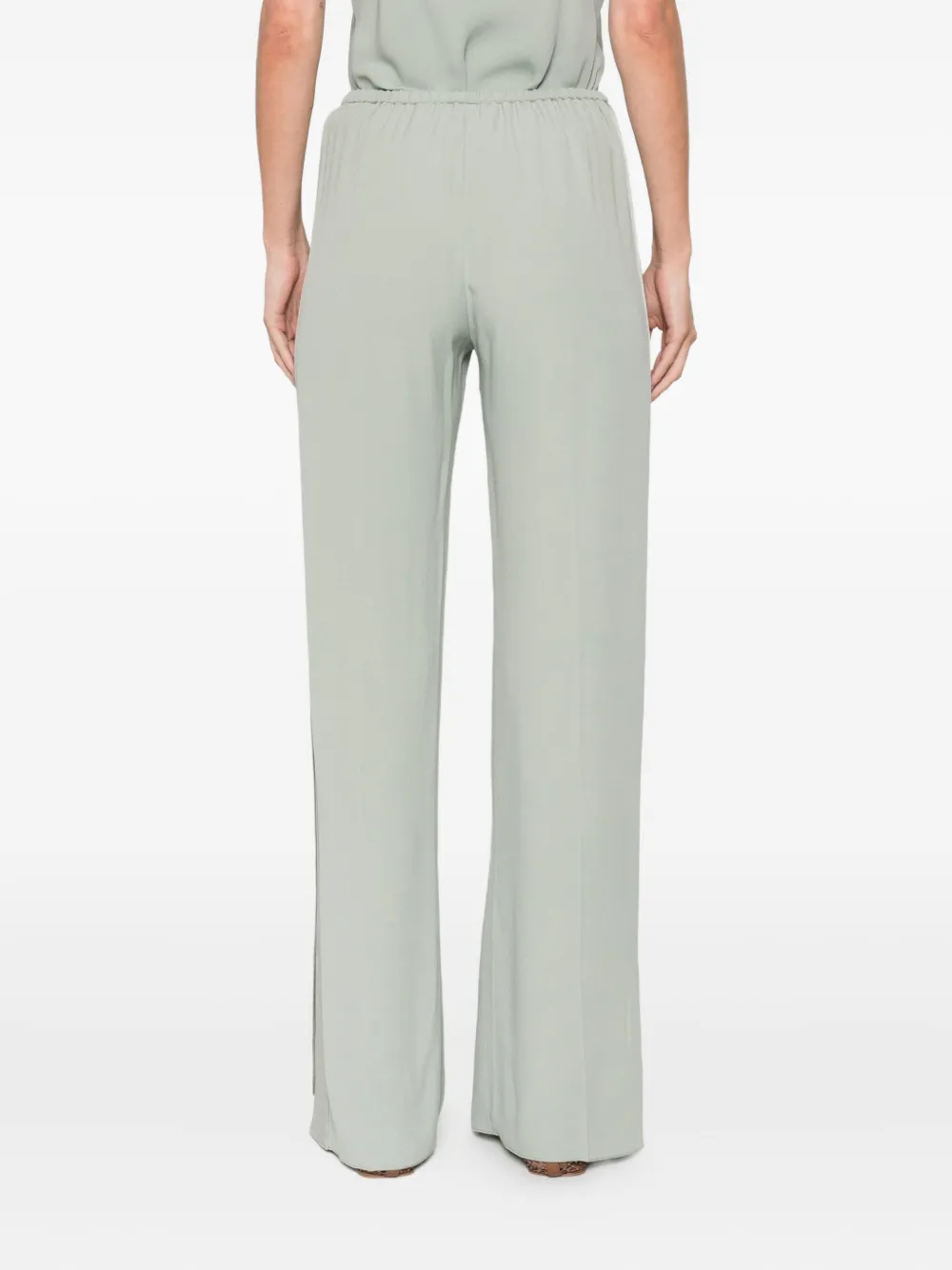 Forte Broek met elastische taille Groen