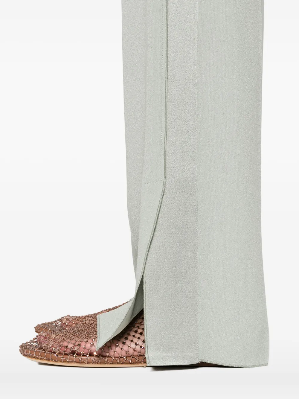 Forte Broek met elastische taille Groen
