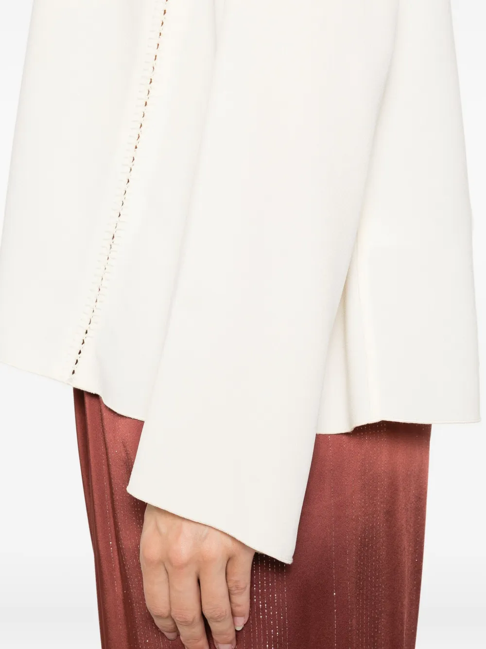 Forte Forte Round-neck Blouse In Neutral