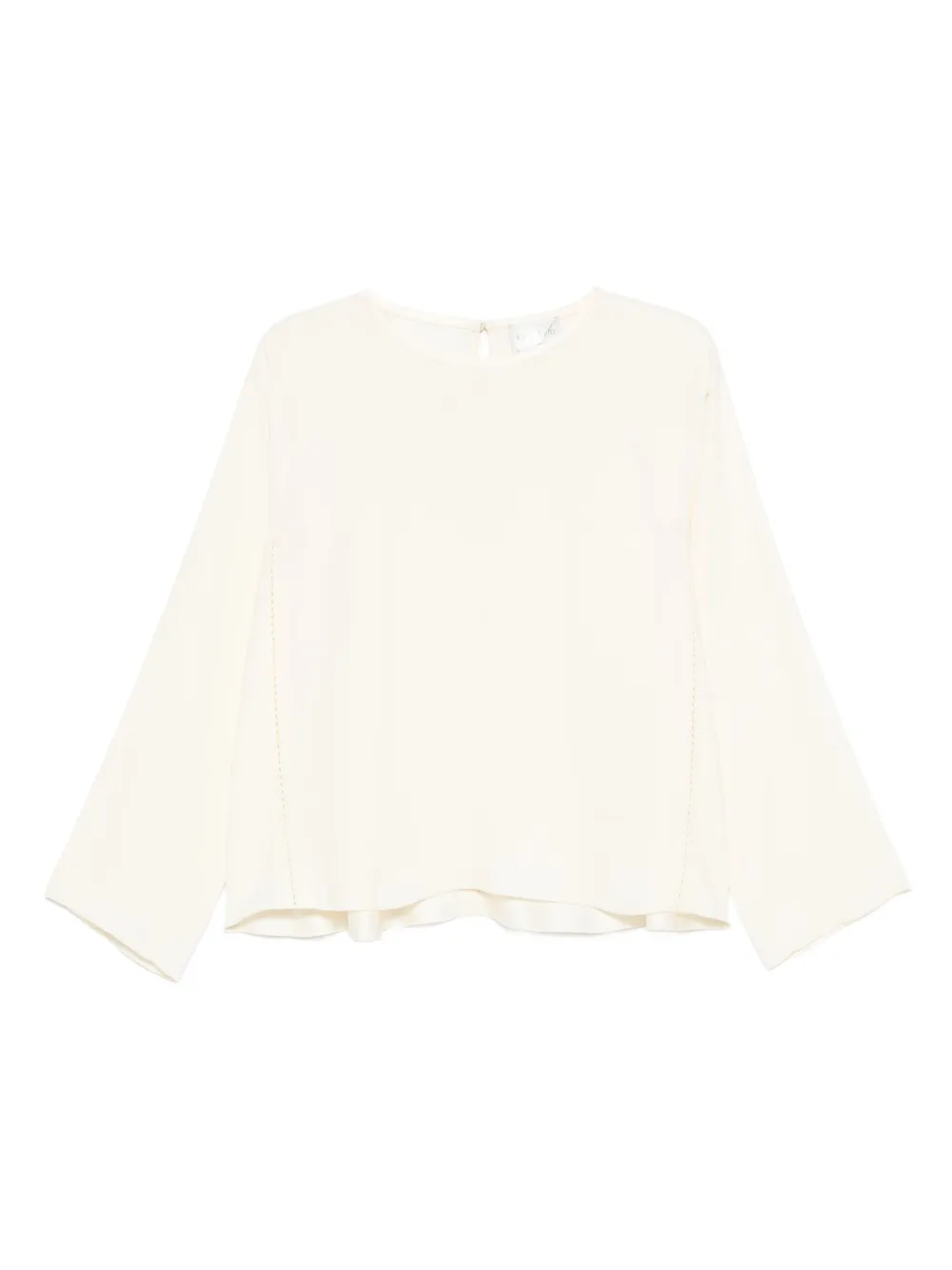 Forte Forte Round-neck Blouse In Neutral