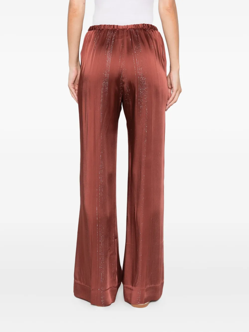 Forte Broek met metallic-effect Bruin
