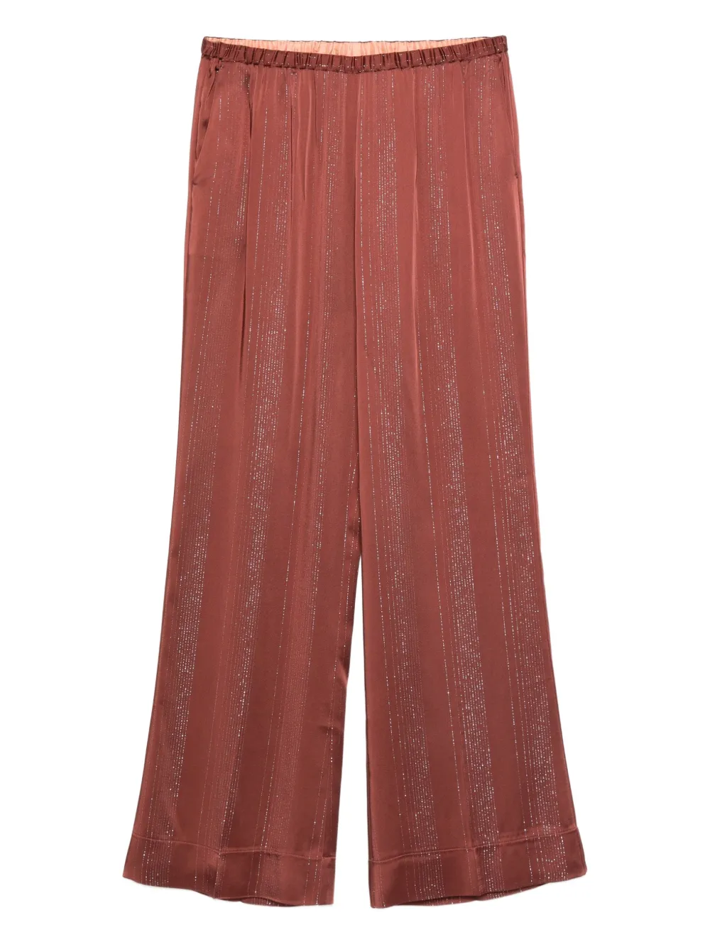 Forte Broek met metallic-effect Bruin
