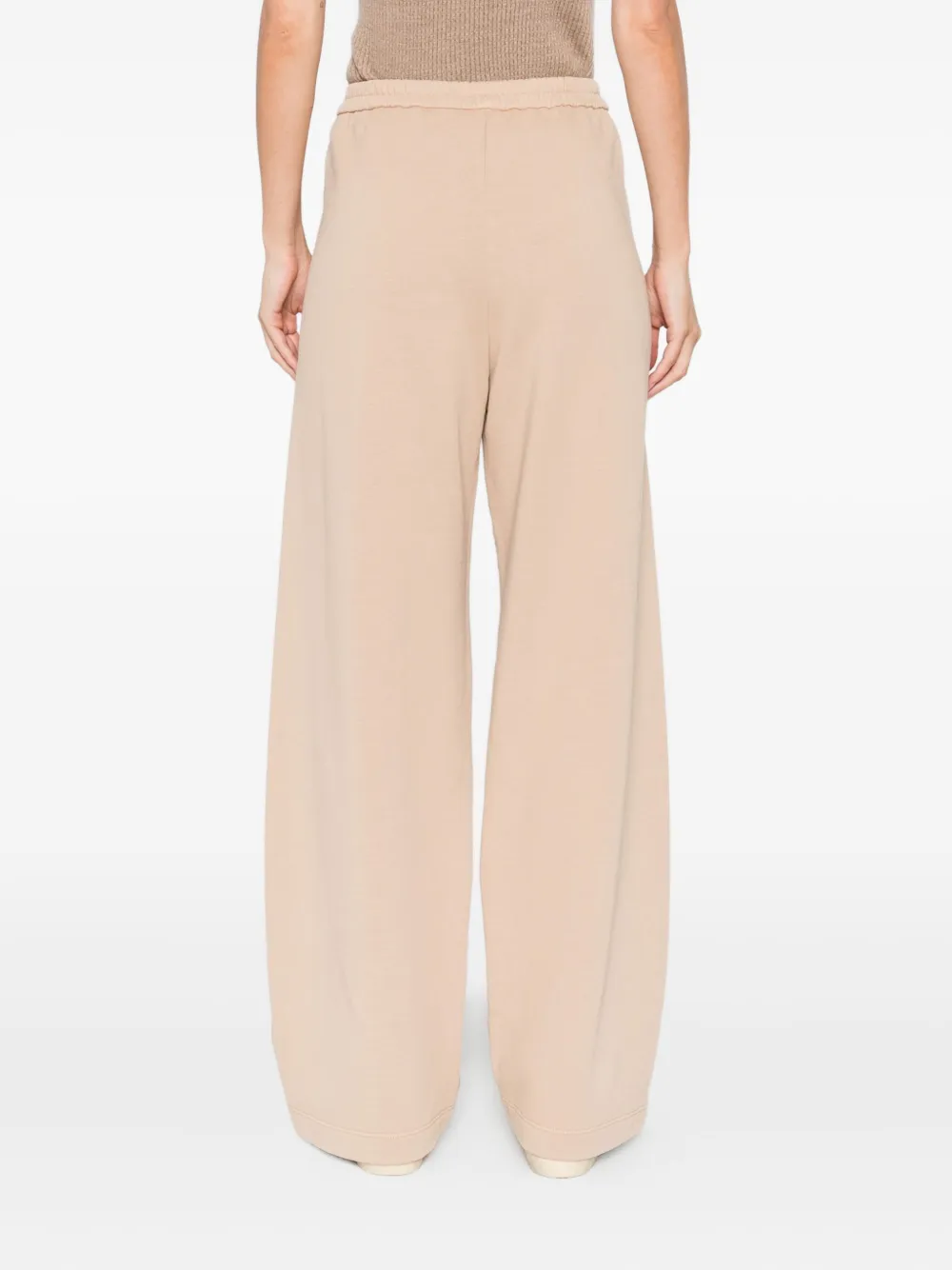 Forte Broek met geborduurd hart Beige
