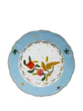 Bitossi Home floral-print plate set - Blue