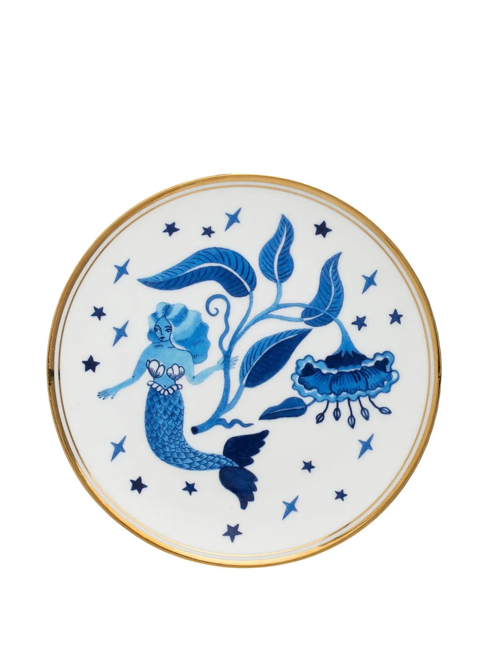 Bitossi Home Mermaid-flower Plate (15cm) In White