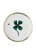 Bitossi Home four-leaf clover gold-rim plate (17cm) - White