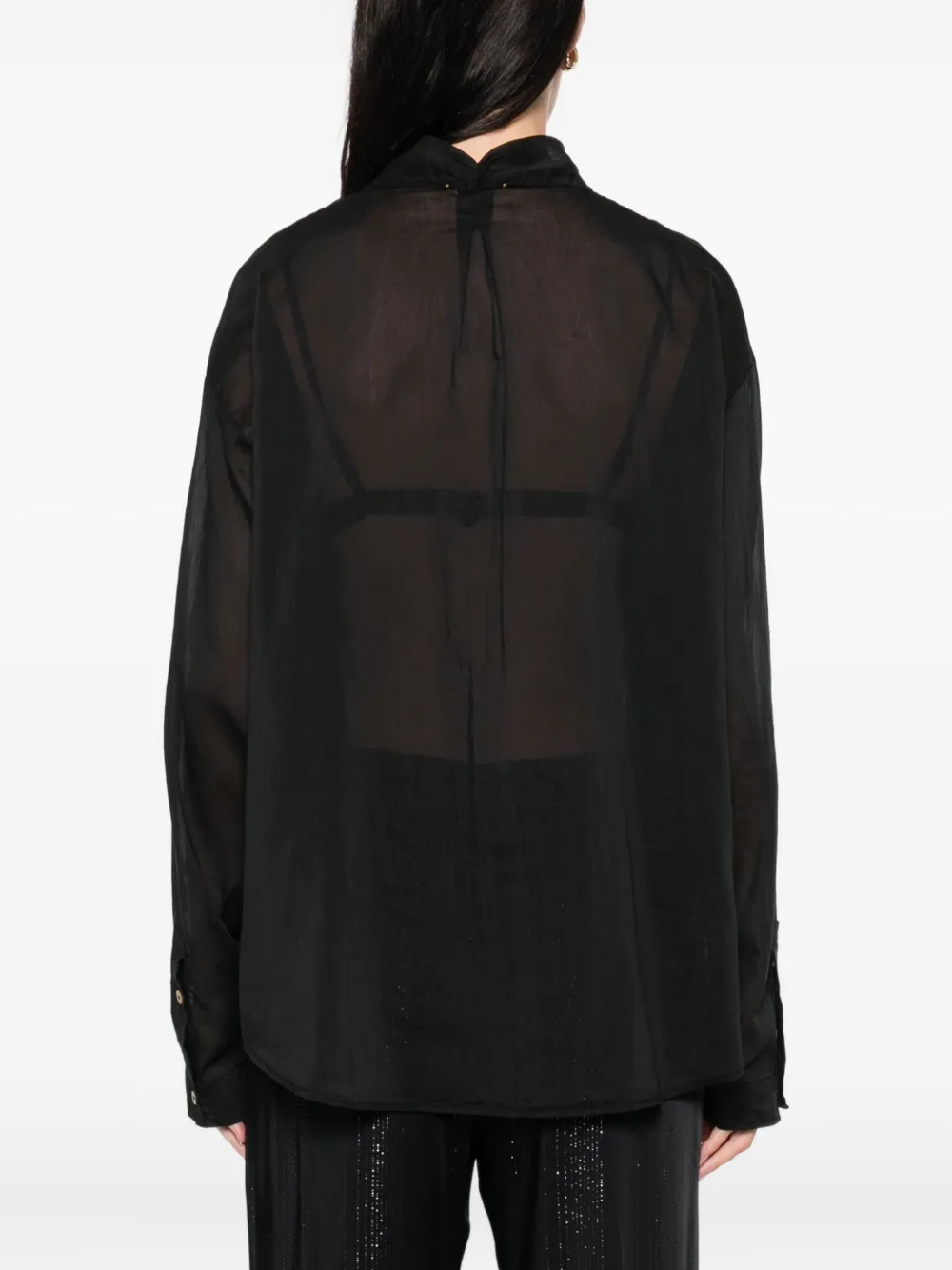 Forte Forte Button-fastening Pocket Shirt In Black