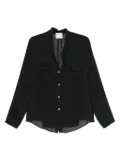 Forte Forte button-fastening pocket shirt - Black