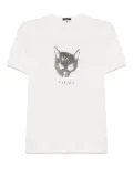 R13 cat-skull T-shirt - White