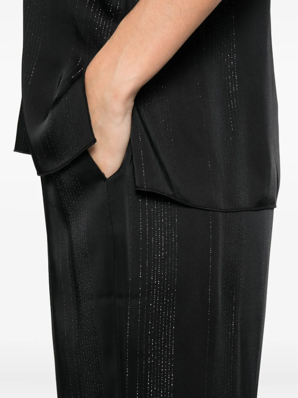 Forte Forte Embellished Trousers In Black