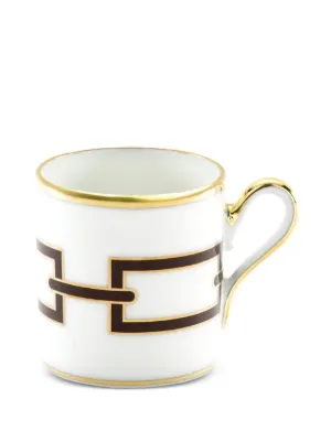 Oriente Italiano Citrino Set de 2 tasses à espresso et soucoupes GINORI