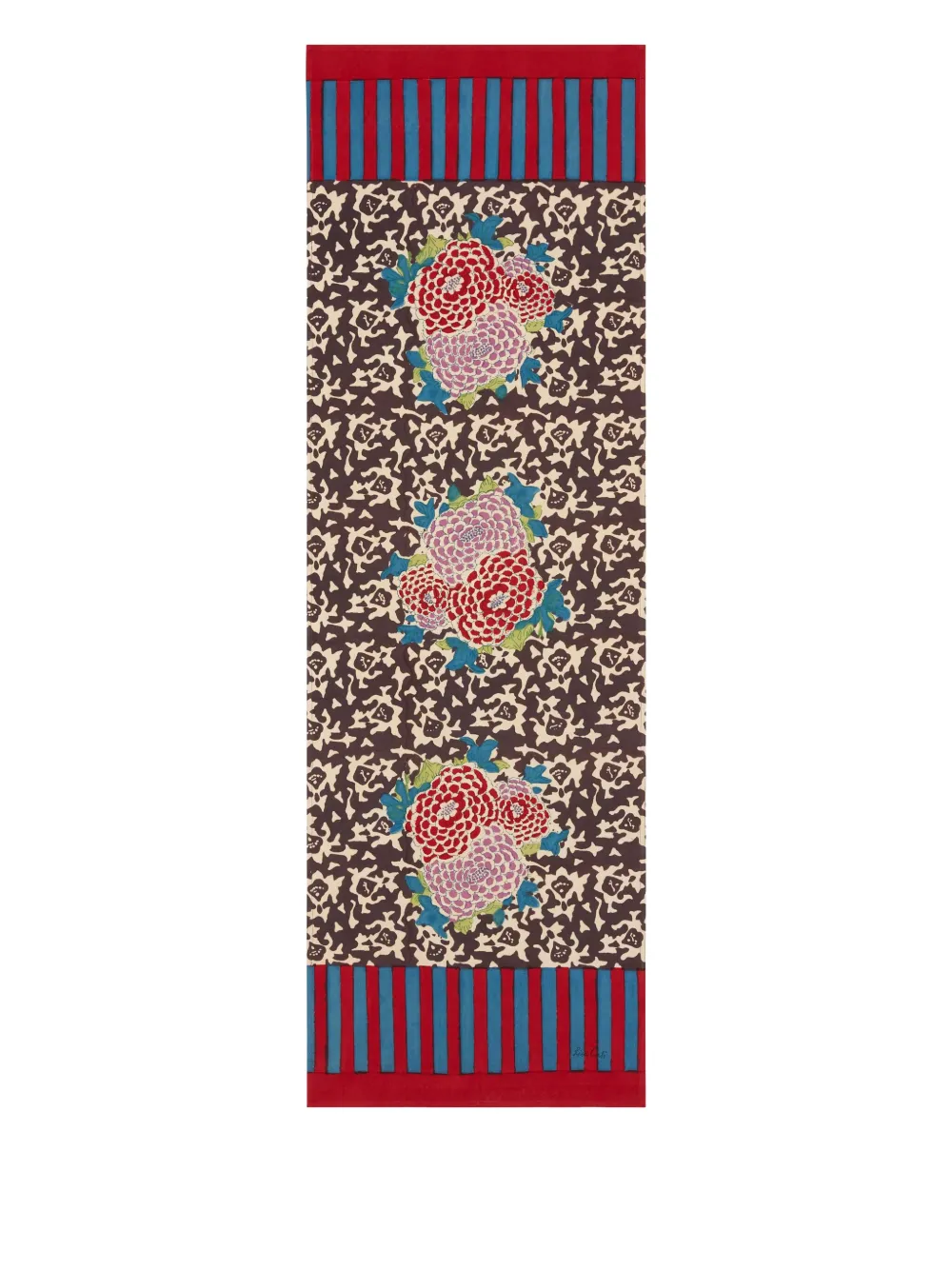 Lisa Corti floral-print table linen | Brown | Image 1