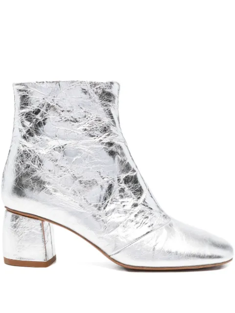 Forte Forte 60mm metallic-finish leather boots