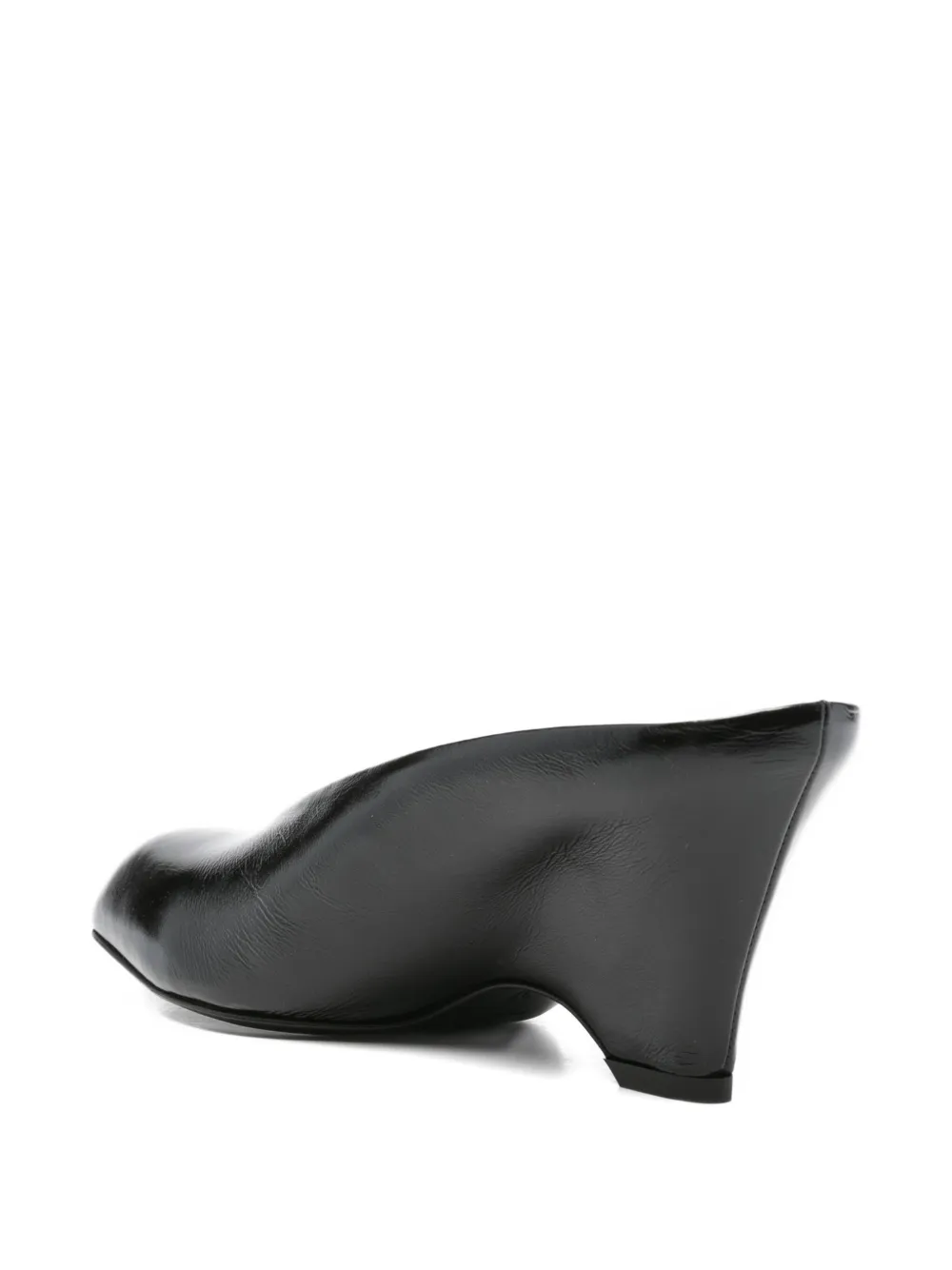 KHAITE wedge-heel mules Black