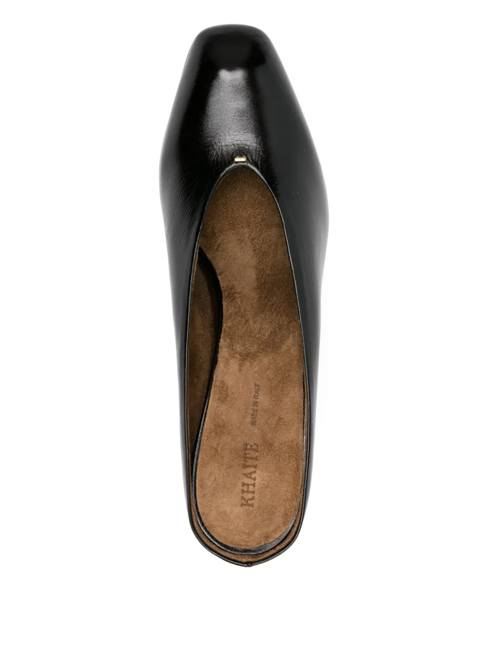 KHAITE wedge-heel mules Black