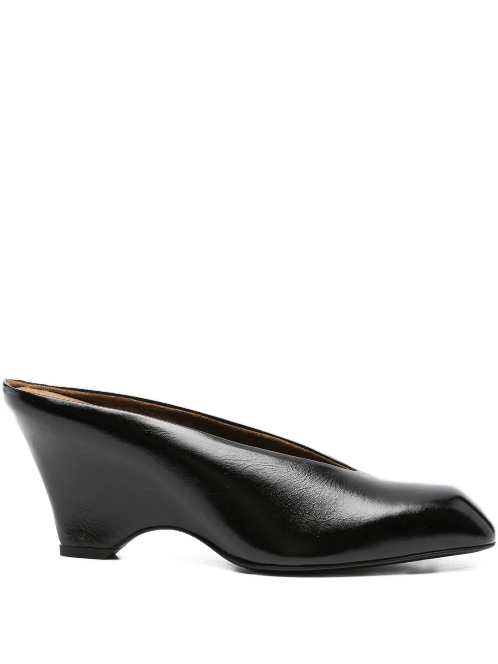 KHAITE wedge-heel mules Black