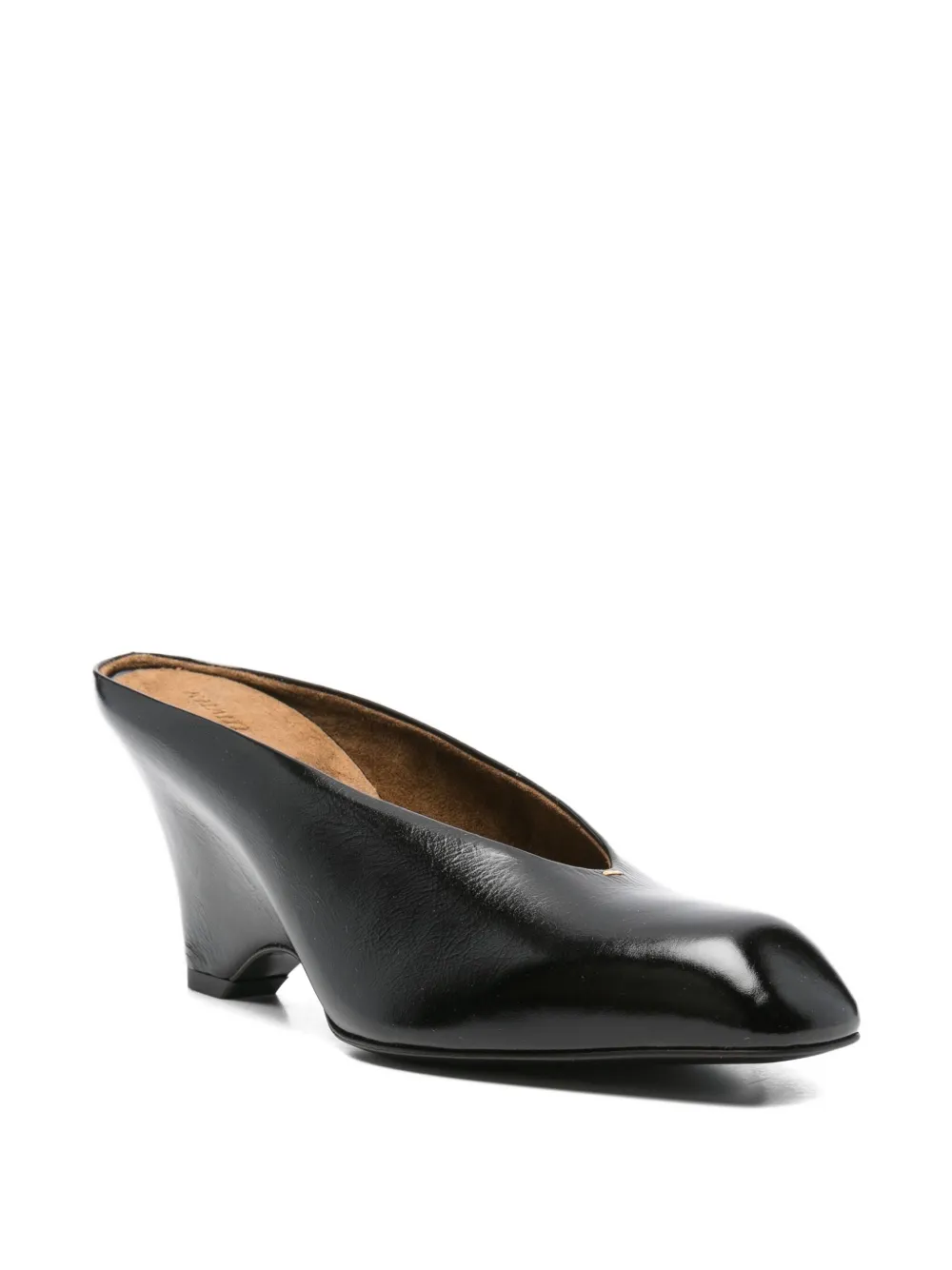 KHAITE wedge-heel mules Black