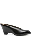 KHAITE wedge-heel mules - Black