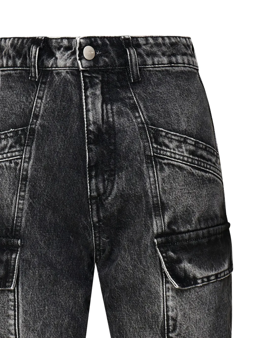 ICON DENIM cargo pocket jeans Grijs
