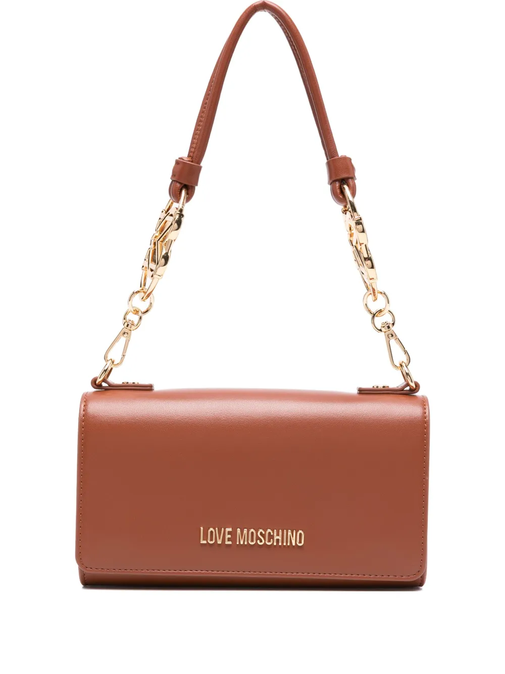 Love Moschino Schoudertas met schakelketting Bruin