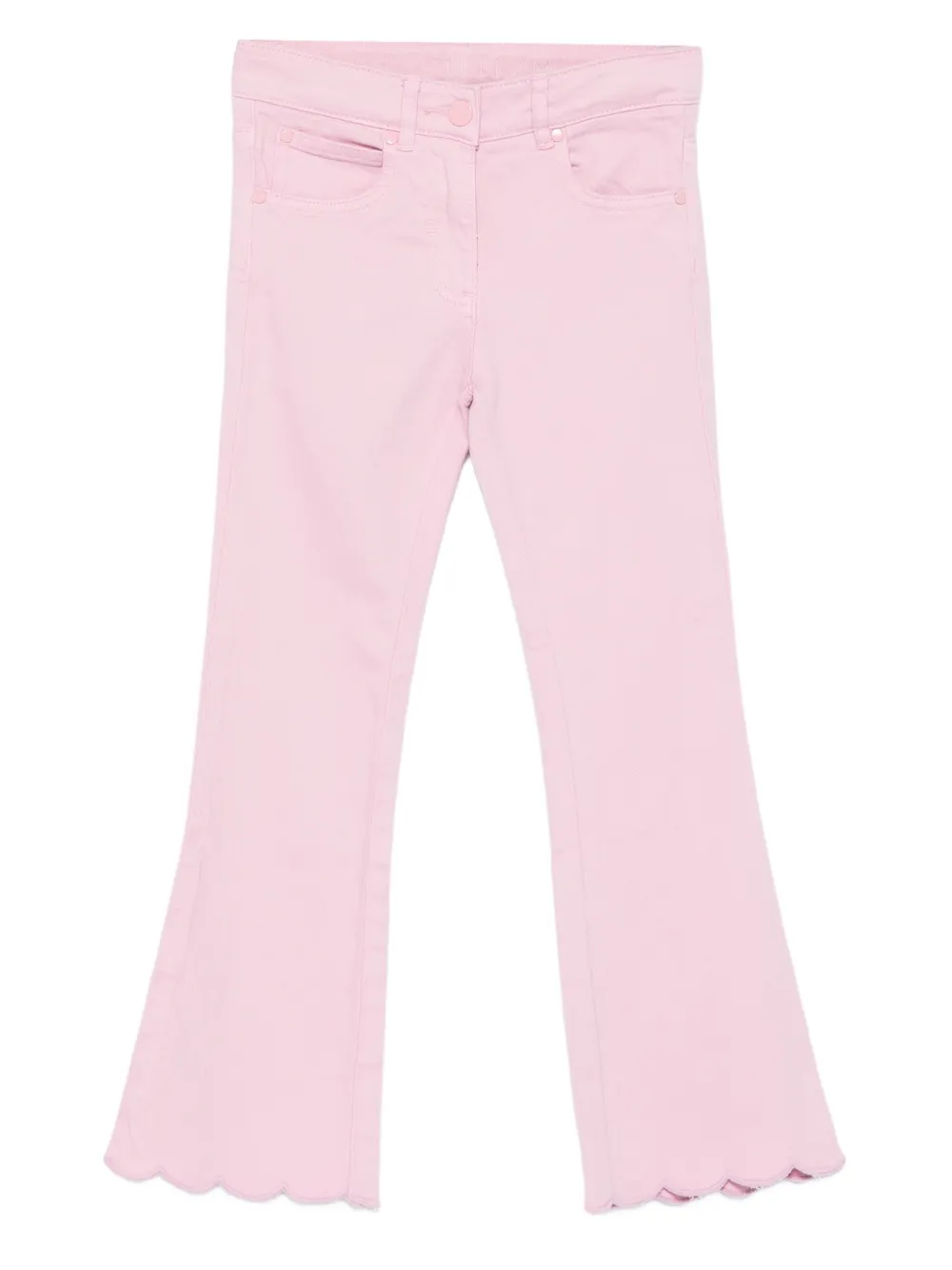 Stella McCartney Kids Broek met gewelfde afwerking Roze