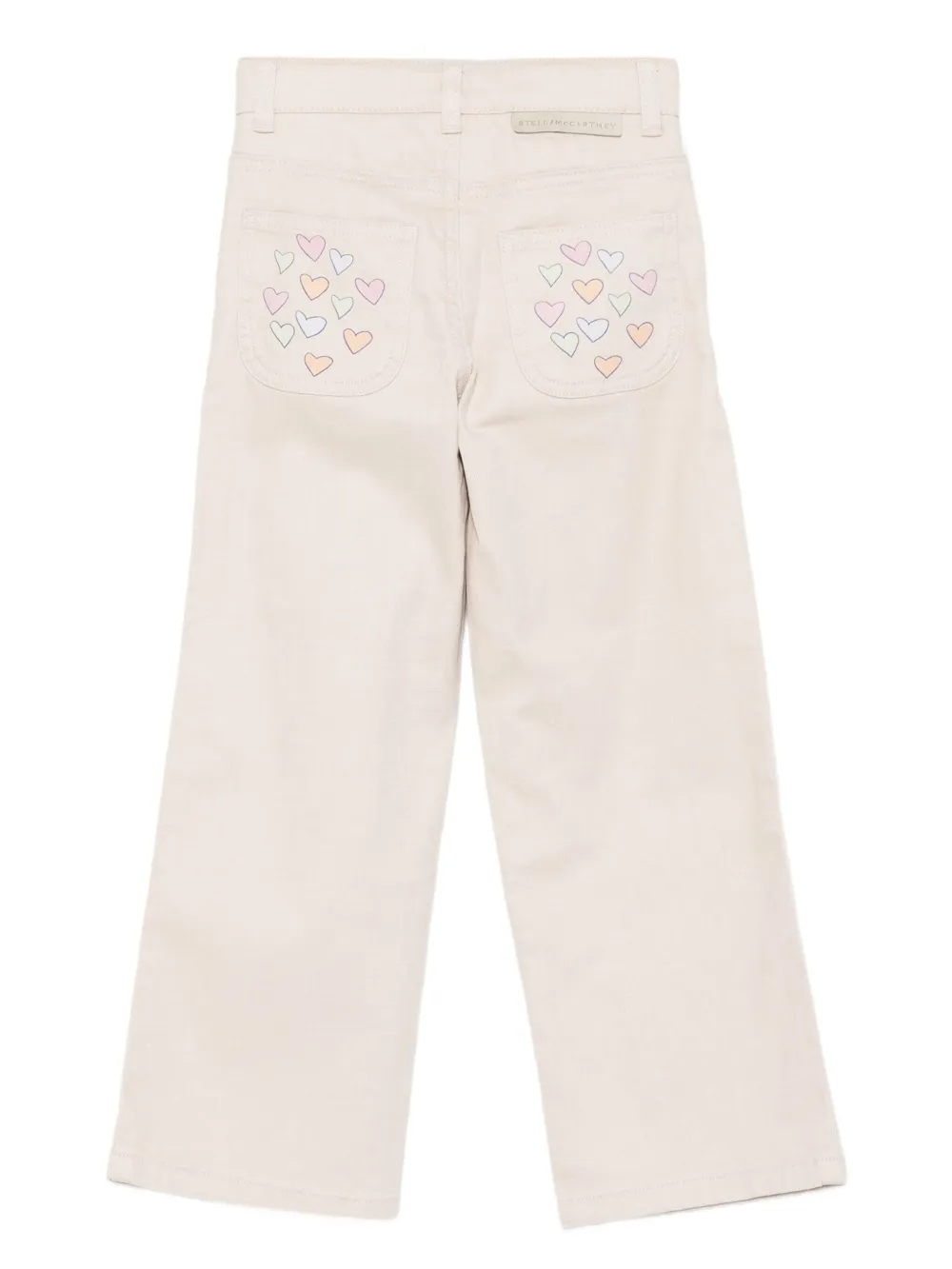 Stella McCartney Kids heart-print trousers | Girls Casual Trousers | Image 2