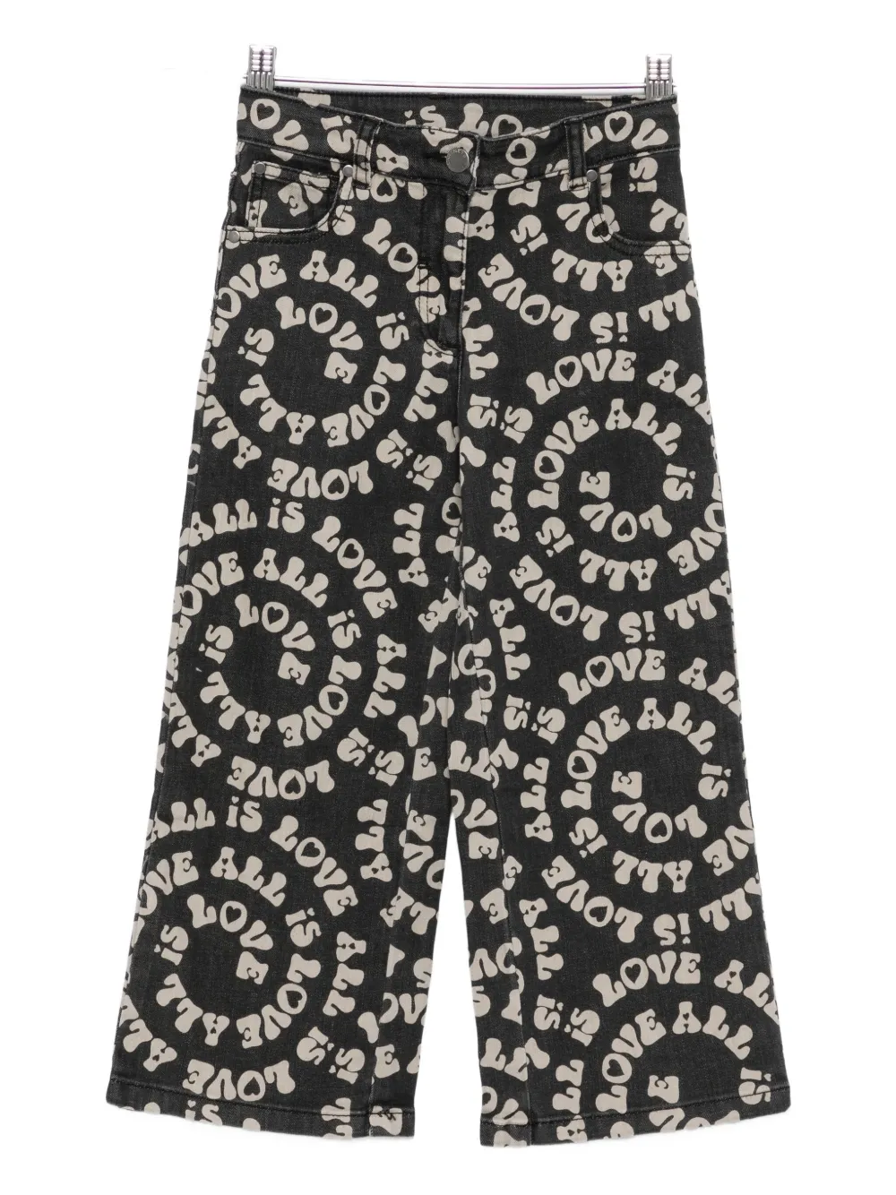 Stella McCartney Kids Love is All-print trousers - Nero