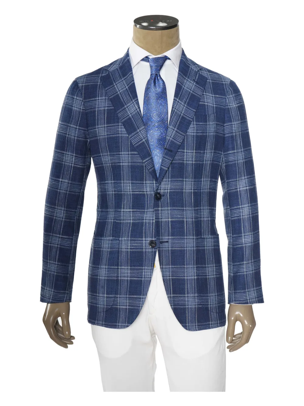 SARTORIO NAPOLI Blazer con motivo Principe di Galles - Blu