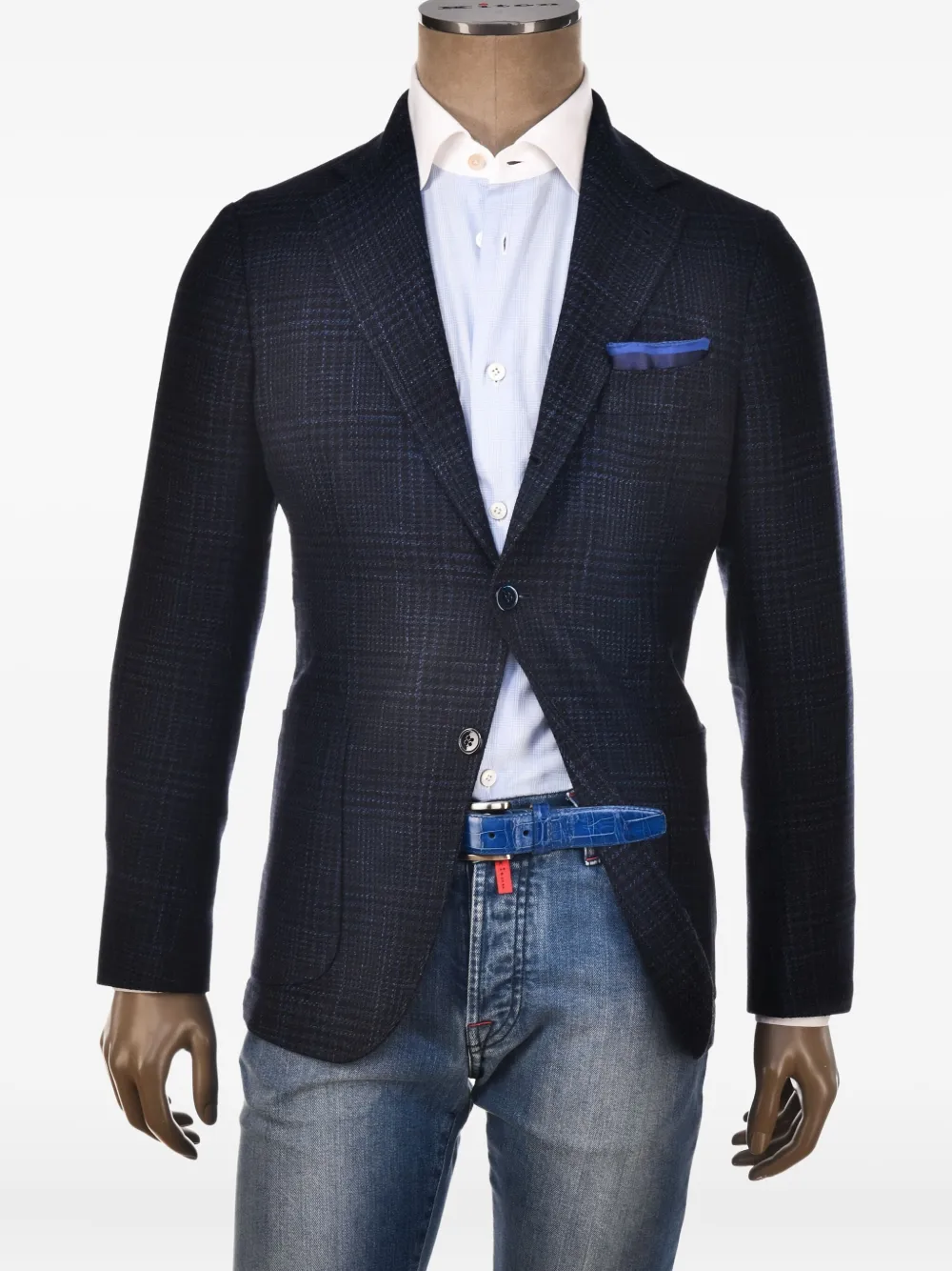 SARTORIO NAPOLI Blazer a quadri - Blu